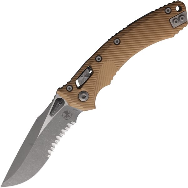 Microtech Amphibian S/E Ram-Lok Folding Knife 4" M390MK Brown