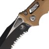 Microtech Amphibian S/E Ram-Lok Folding Knife 4" M390MK Blade Brown