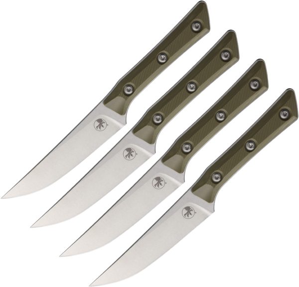 MCT360010SETOD 4.5" Steak Set SW OD Green G10