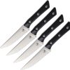 MCT360012SETBK 4.5" Steak Set FS Black G10