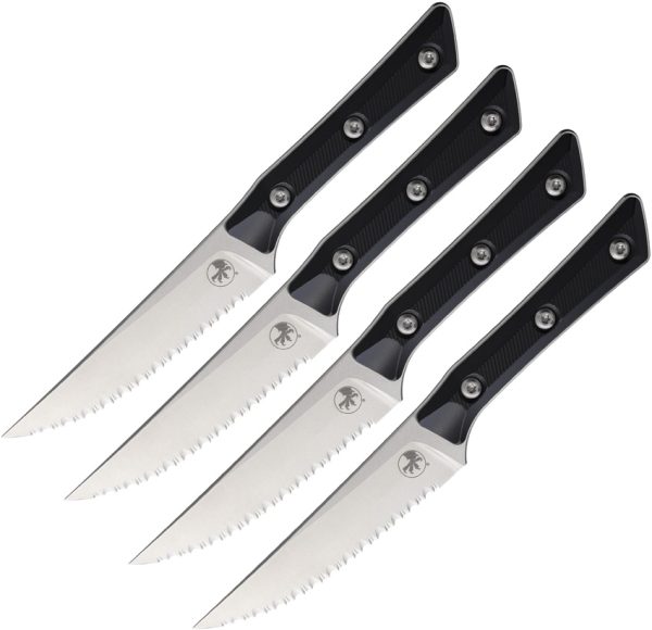 MCT360012SETBK 4.5" Steak Set FS Black G10