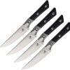 MCT3600B10SETBK 4.5" Steak Set SW Black G10