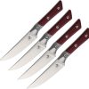 4.5" Steak Set SW  Merlot G10