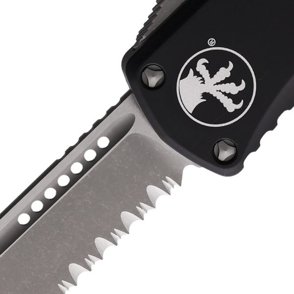 Microtech Hera OTF Automatic Folding Knife 3" Apocalyptic Blade Black