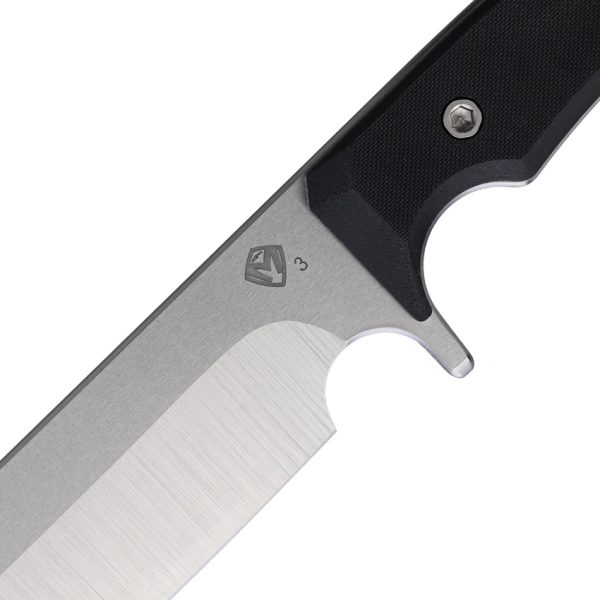 Medford Bonfire Fixed Blade Knife 8" 3V Steel Black G10 w/ Sheath