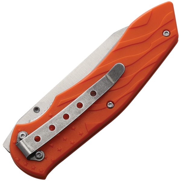 Miscellaneous Linerlock Folding Knife Orange 3.5 Inch Blade