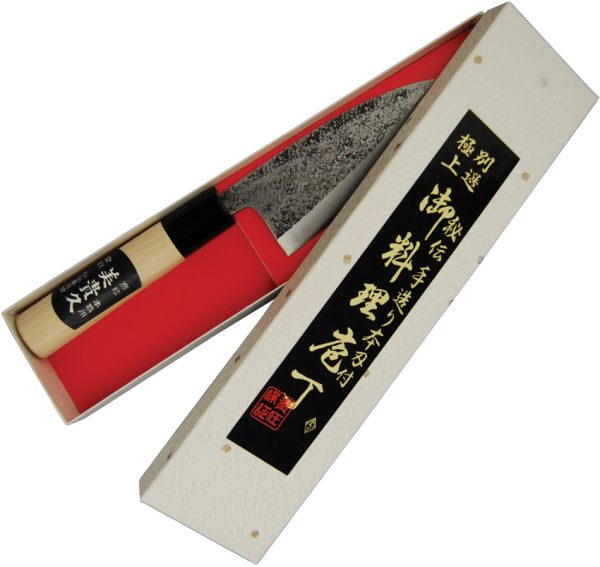 Mikihisa Deba Fixed Blade 4" White Steel #2 Poplar Handle