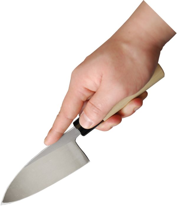 Mikihisa Deba Fixed Blade 4.75" White Steel #2 Poplar Handle