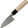Mikihisa Deba Fixed Blade 3.63" White Steel #2 Poplar Handle