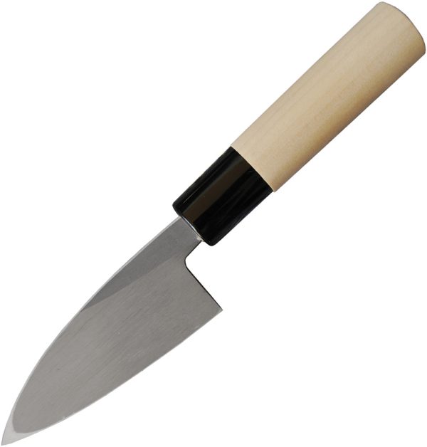Mikihisa Deba Fixed Blade 3.63" White Steel #2 Poplar Handle
