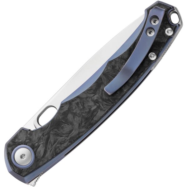 MKM Eclipse Framelock Folding Knife 3.25" CPM MagnaCut Blue Titanium