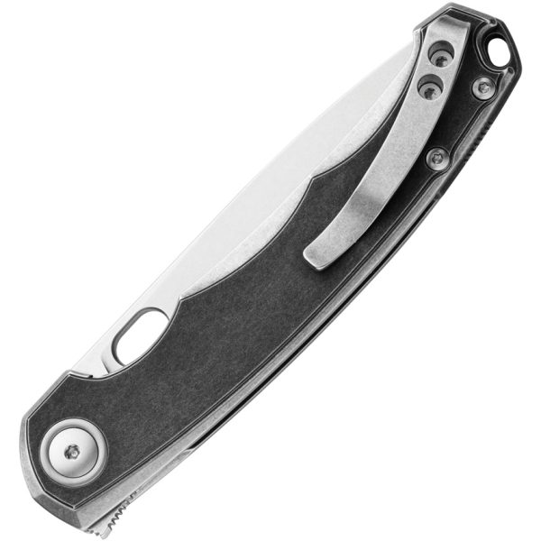 MKM-Maniago Knife Makers Eclipse Framelock Gray 3.25" CPM MagnaCut Folding Knife