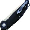 MKM-Maniago Knife Makers Goccia Linerlock Folding Knife 3.5" M390 Black G10
