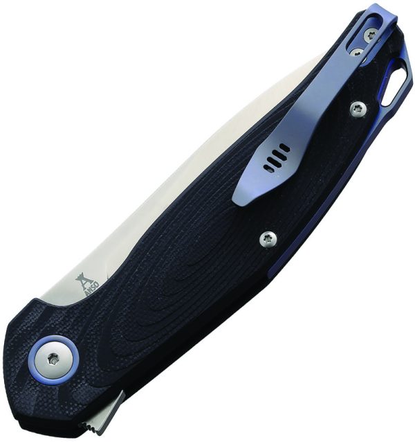 MKM-Maniago Knife Makers Goccia Linerlock Folding Knife 3.5" M390 Black G10