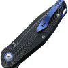 MKM Maniago Goccia Linerlock Folding Knife 3.5" Black M390 Titanium