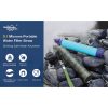 Membrane Solutions Water Filter Straw Blue with Cord Lanyard
