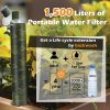 Membrane Solutions Water Filter Straw with Case - Camo