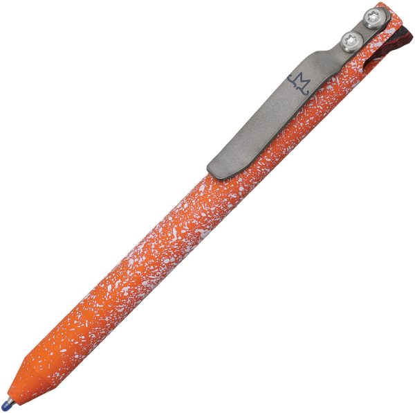 Maverick Custom Pen Aluminum Orange White