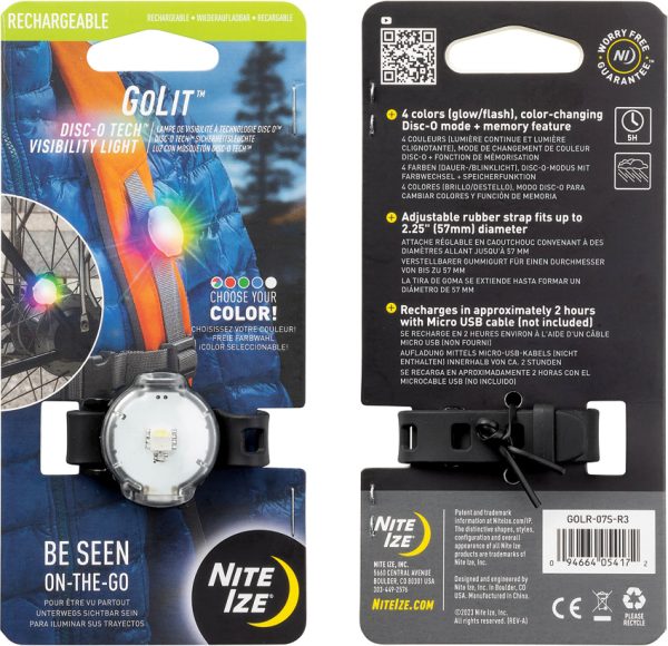 Nite Ize GoLit Visibility Light with Color-Changing LED