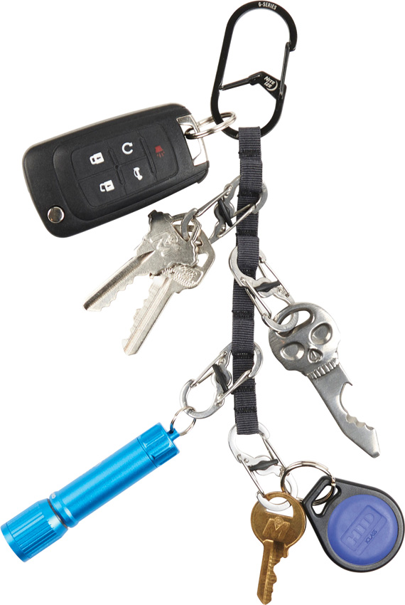 Nite Ize GearLine Mini Key Organizer with S-Biner MicroLocks