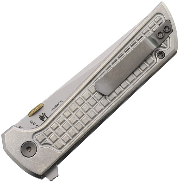 Chop 2 Button Lock Grid Silver