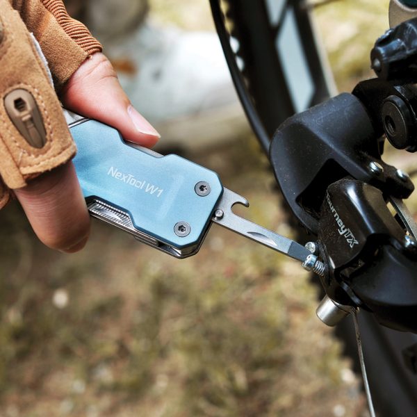 NexTool W1 Adjustable Wrench Multi-Tool Blue Aluminum