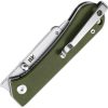NUKNIVES Kumpanter Utility Folding Knife Linerlock 2.38in Blade OD Green