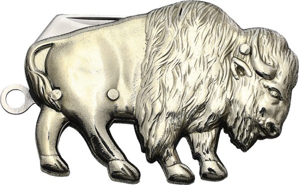 Novelty Cutlery Buffalo Folder 1" Stainless Blade Nickel Silver Handle