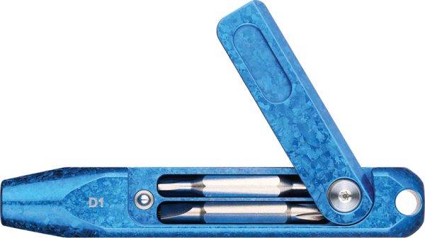 Oknife Otacle D1 Snowflake Blue Titanium Hex Tool