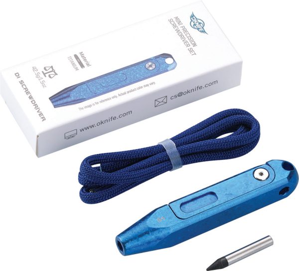 Oknife Otacle D1 Snowflake Blue Titanium Hex Tool