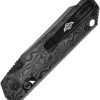 Oknife XEN Damascus Carbon Fiber Folding Knife 3.13" S45VN