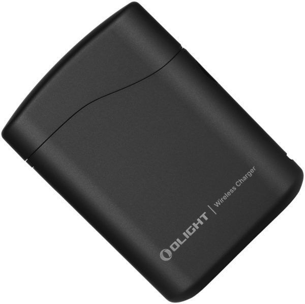 Olight Baton 4 Premium Black Rechargeable Flashlight w/ Wireless Charger