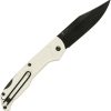 ON4315WHTC_add_01 Ontario Camp Plus EDC Lockback Folding Knife 3.38" Black Blade White Handle