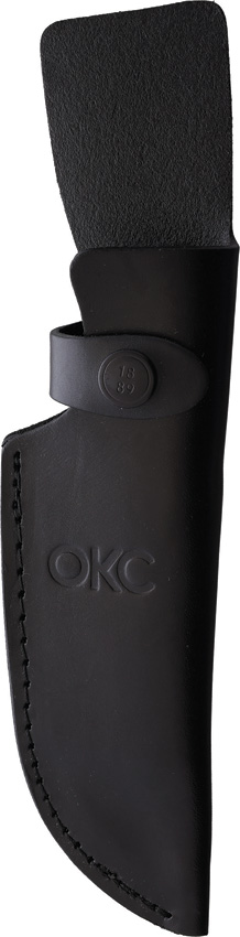 ON8664_add_01 Steel Sharp Designs Ontario TAK 2 Fixed Blade Knife 4.25" 1075HC Steel Black Leather Sheath