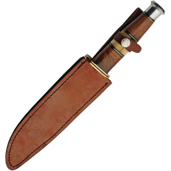 Rite Edge Brownbark Hunter Fixed Blade Knife 8.75" Stainless