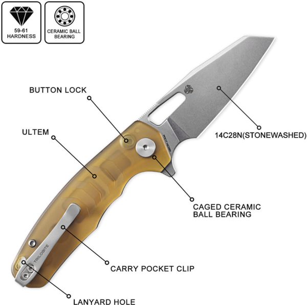 Trilobite Button Lock Ultem SW