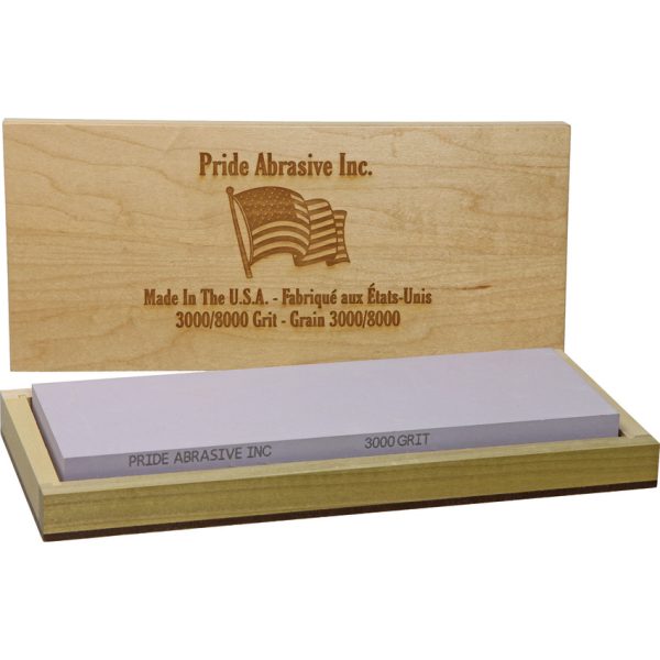 Pride Abrasive Combination Water Stone 3K/8K with Wooden Box