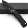 Patriot Tactical Shadowhawk 3" Linerlock Folding Knife Black