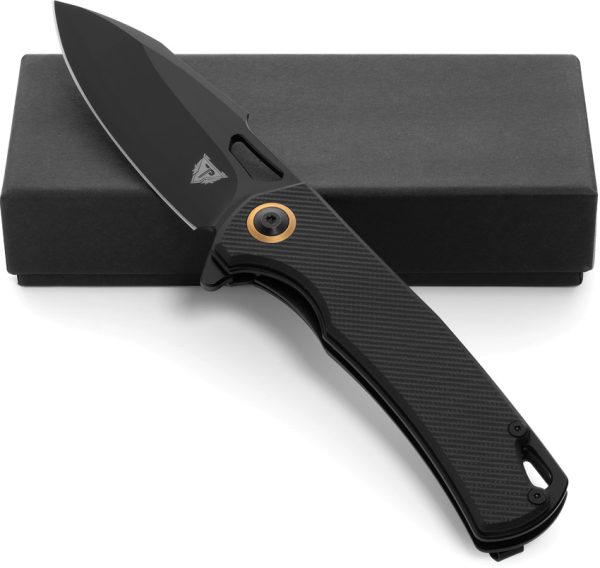 Patriot Tactical Shadowhawk 3" Linerlock Folding Knife Black