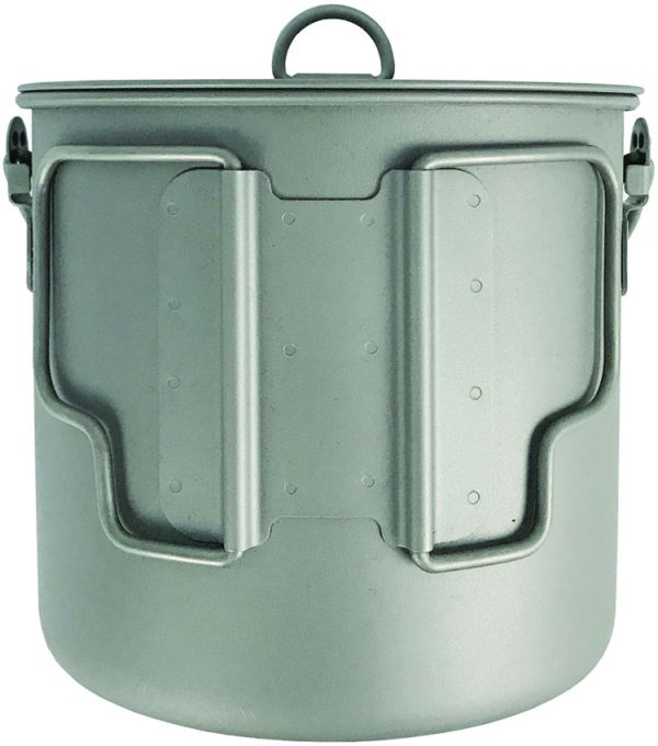 Pathfinder Titanium Bush Pot 1100ml with Lid and Strainer