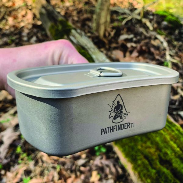 Pathfinder Titanium Canteen Cooking Kit with Cup Bowl and Pouch