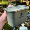 Pathfinder Titanium Canteen Cooking Kit with Cup Bowl and Pouch