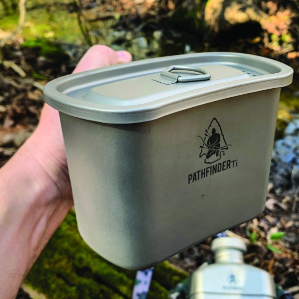 Pathfinder Titanium Canteen Cooking Kit with Cup Bowl and Pouch
