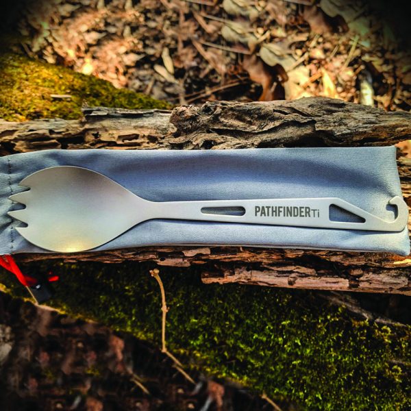 Pathfinder Titanium Spork 6.5" with Pot Hook and Bottle Opener