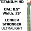 Pathfinder Titanium Tent Stake Set 8pc with Reflective Cords
