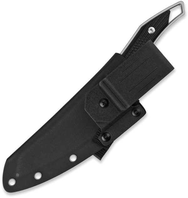 QSP Knife T-Cook Fixed Blade 5.25" Nitro V Wharncliffe Black G10