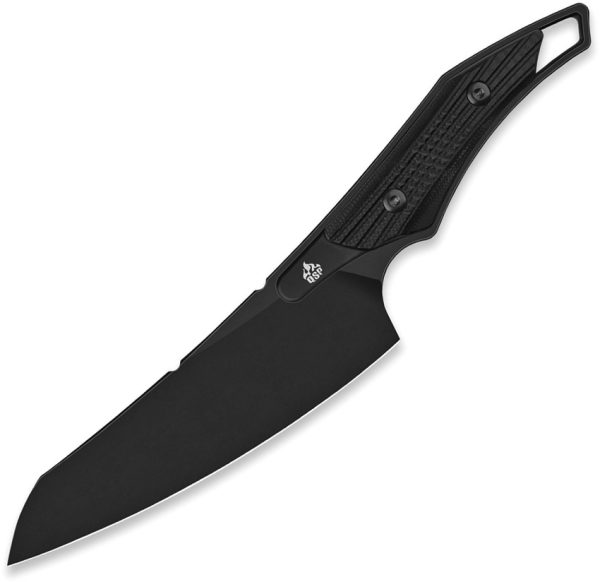 QSP Knife T-Cook Fixed Blade Blackout Nitro V 5.25" w/ Sheath