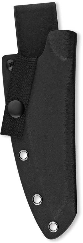 QSP Knife T-Cook Fixed Blade Blackout Nitro V 5.25" w/ Sheath