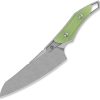 QSP Knife T-Cook Fixed Blade 5.25" Nitro V Glow G10 w/ Sheath