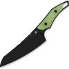 QSP Knife T-Cook Fixed Blade Nitro V Glow G10 w/ Sheath